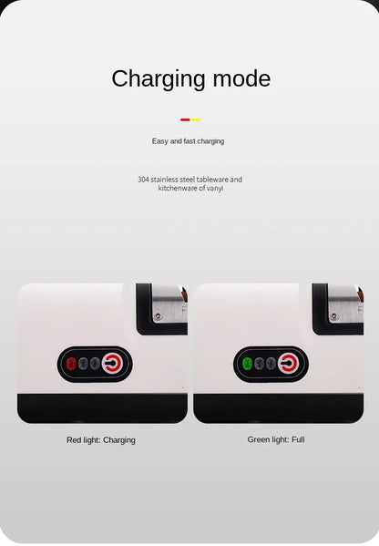 Scharf in Sekunden- elektrischer Messerschärfer - sunny.side-Productions