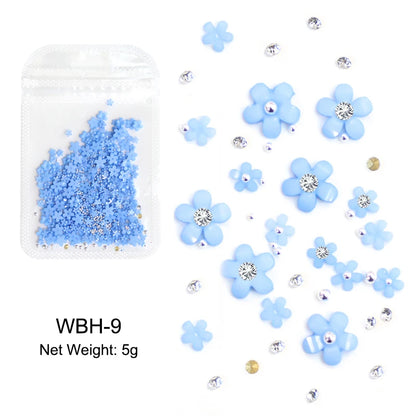 Acryl-Blumen Nail Art