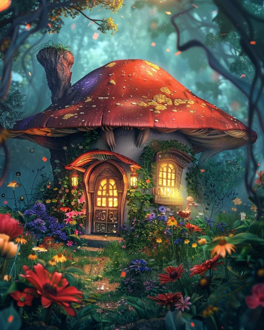 Malen nach Zahlen – Waldtraum auf Leinwand