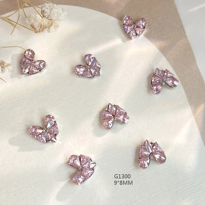 3D Nail Charms – Herz & Schmetterling