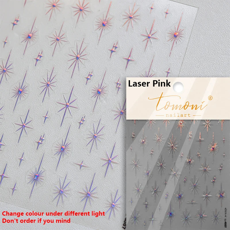 Glitzer Stern Nail Sticker