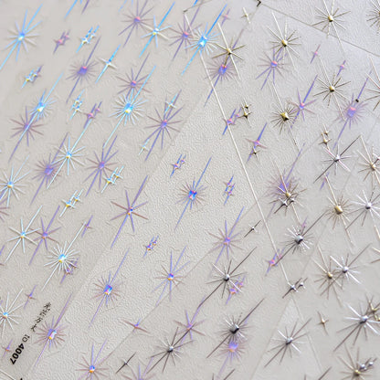 Glitzer Stern Nail Sticker