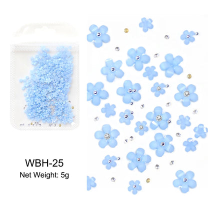 Acryl-Blumen Nail Art