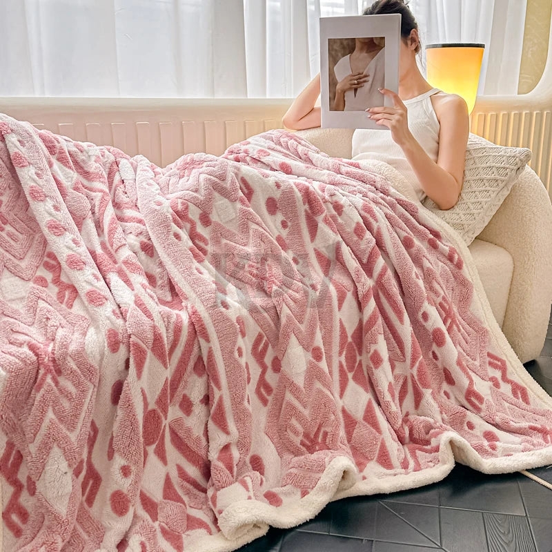 Boho-Fleece-Decke – Ruhe & Geborgenheit