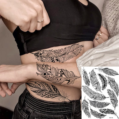 Festival-Tattoo Mandala – Temporärer Körperschmuck