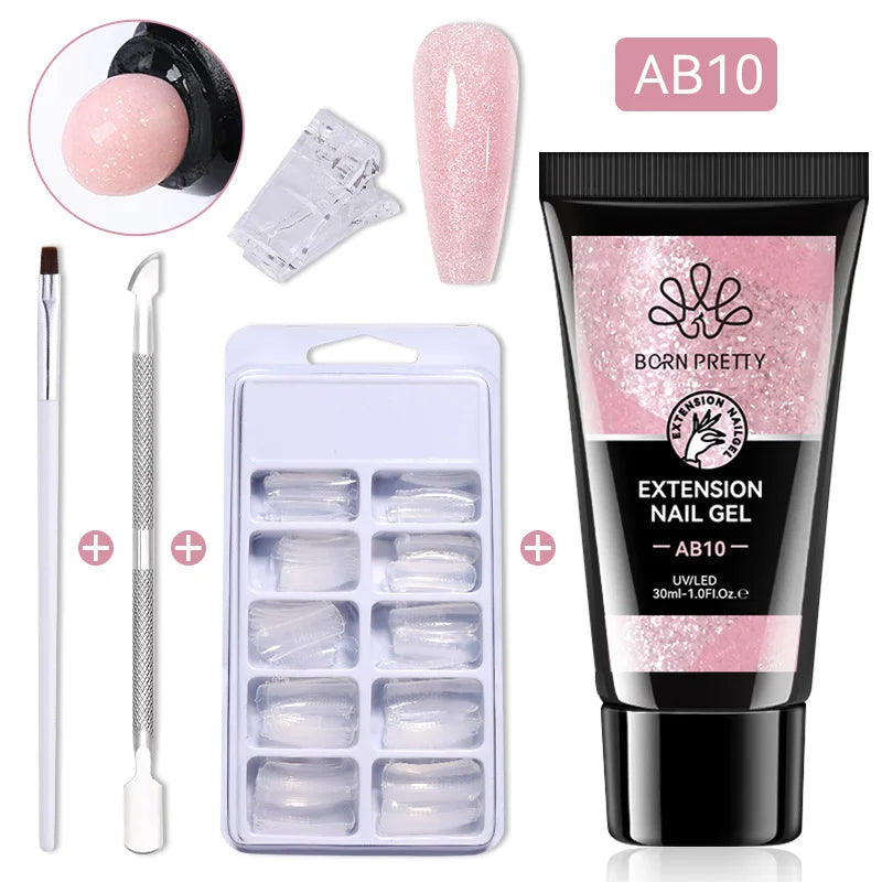 Poly-Gel Set – flexible Nagelverlängerung