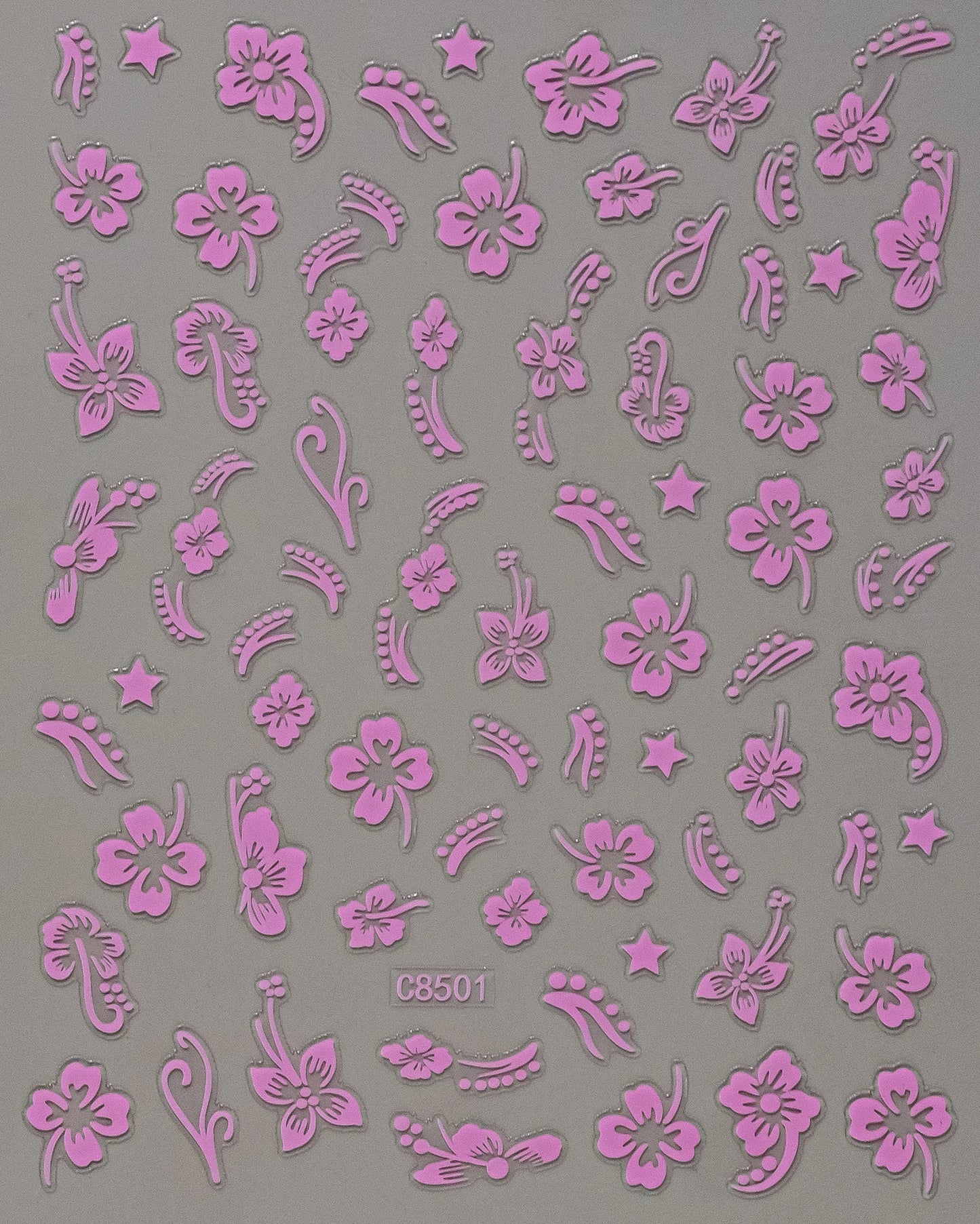 Nailsticker – Florale Reliefkunst