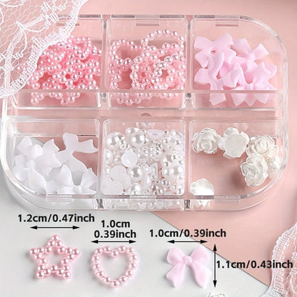 Nailart Charms – Schleifen & Perlen - sunny.side-Productions