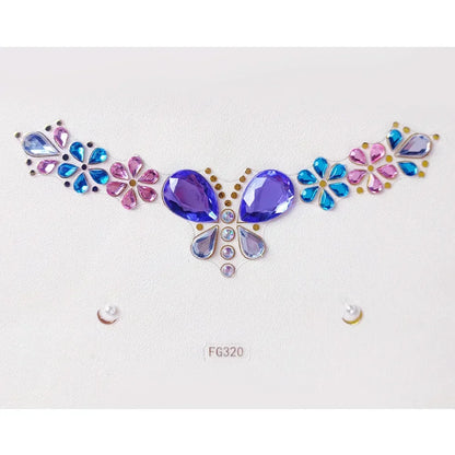 Face Gems Tattoo – Festival-Vibes