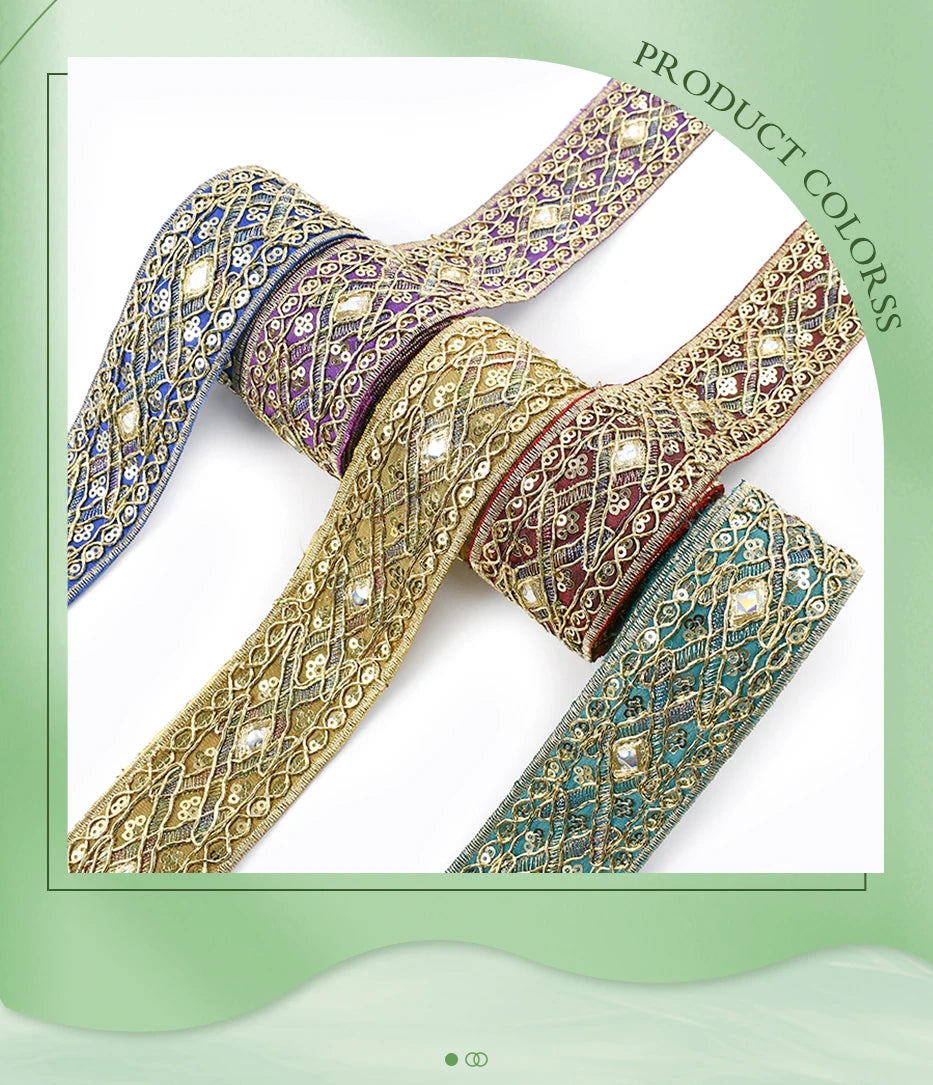 Brokat-Stickband – edles Highlight