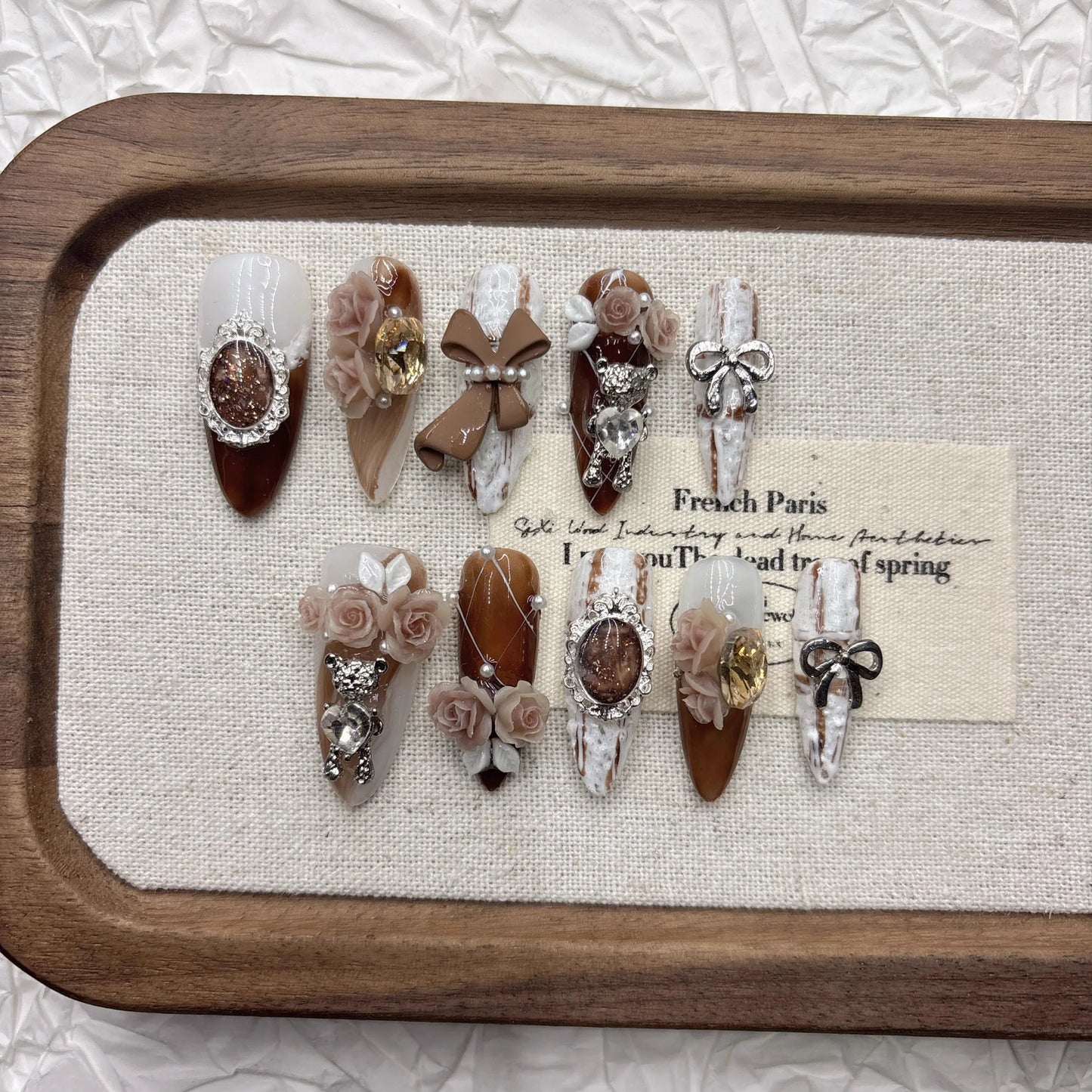 Statement Nails Deluxe- Press- On Set - sunny.side-Productions