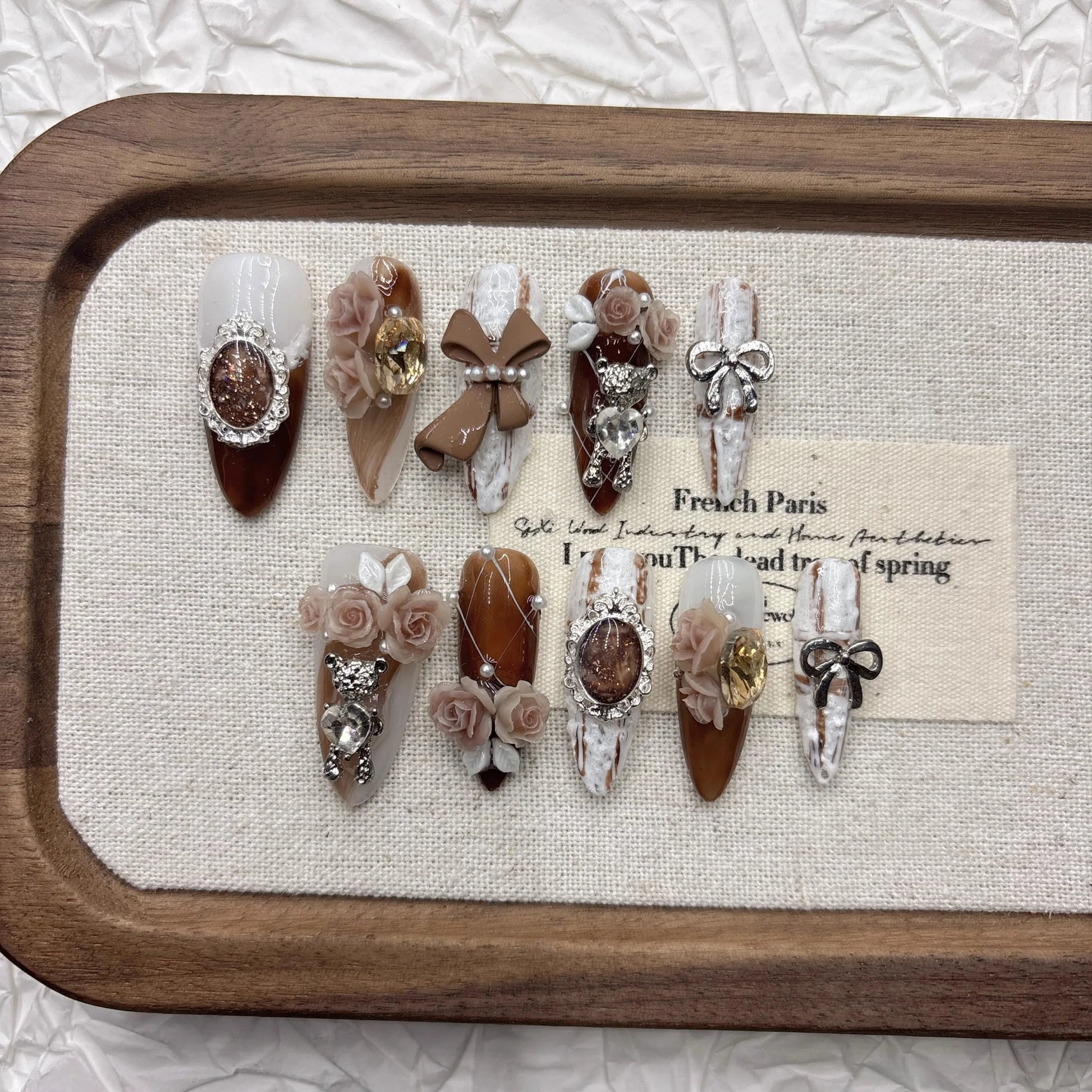 Statement Nails Deluxe- Press- On Set - sunny.side-Productions