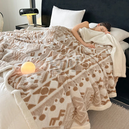 Boho-Fleece-Decke – Ruhe & Geborgenheit
