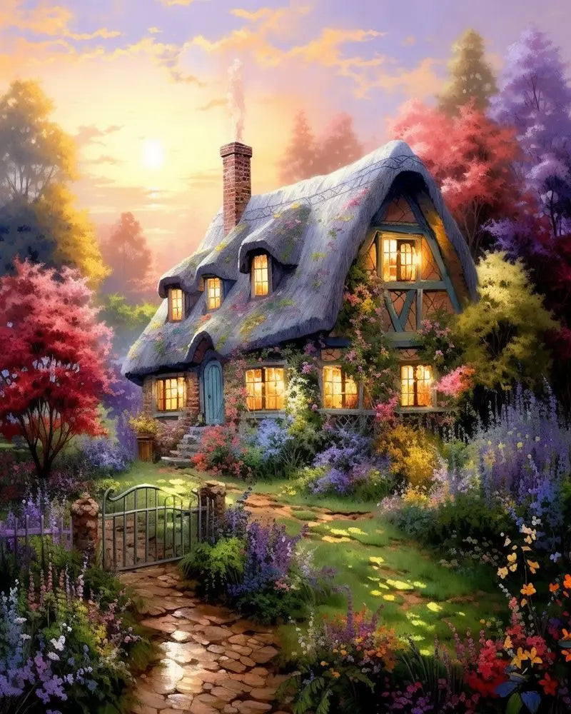 Malen nach Zahlen – Waldtraum auf Leinwand