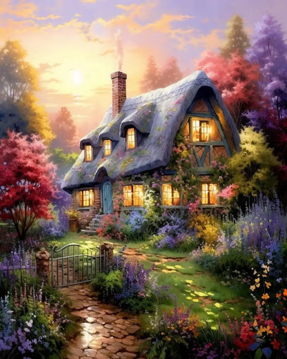 Malen nach Zahlen – Waldtraum auf Leinwand