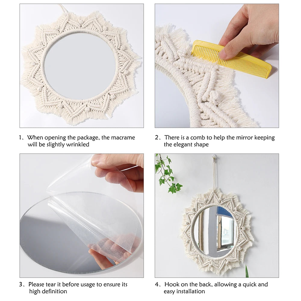 Boho-Makramee-Spiegel – Natürlichkeit trifft Sti