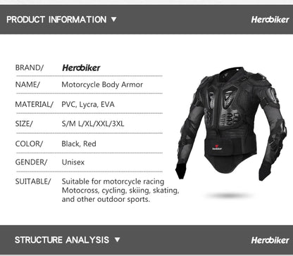Motocross-Schutzjacke – Sitzt & Schützt