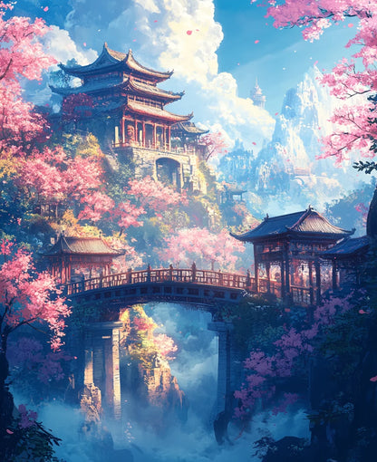 Malen nach Zahlen – Kirschblüten-Zauber