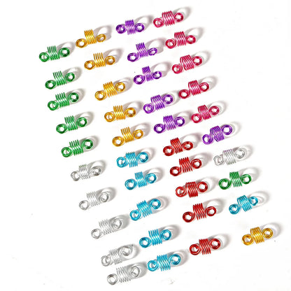 Festival-Haarschmuck – Dread-Perlen & Spiralen