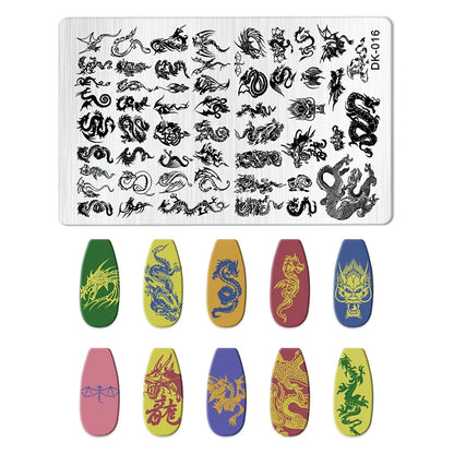 Nailart-Stempelplatte –  grenzenlose Designs - sunny.side-Productions