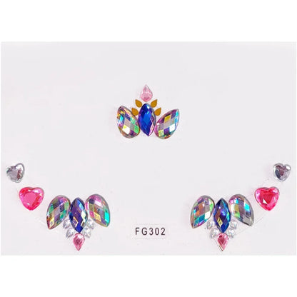 Face Gems Tattoo – Festival-Vibes
