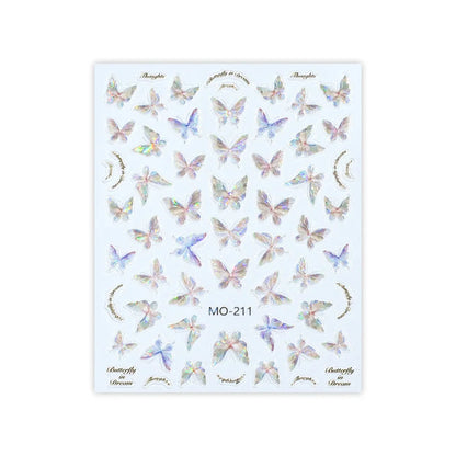 Nail Sticker – Polarisierte Schmetterlinge