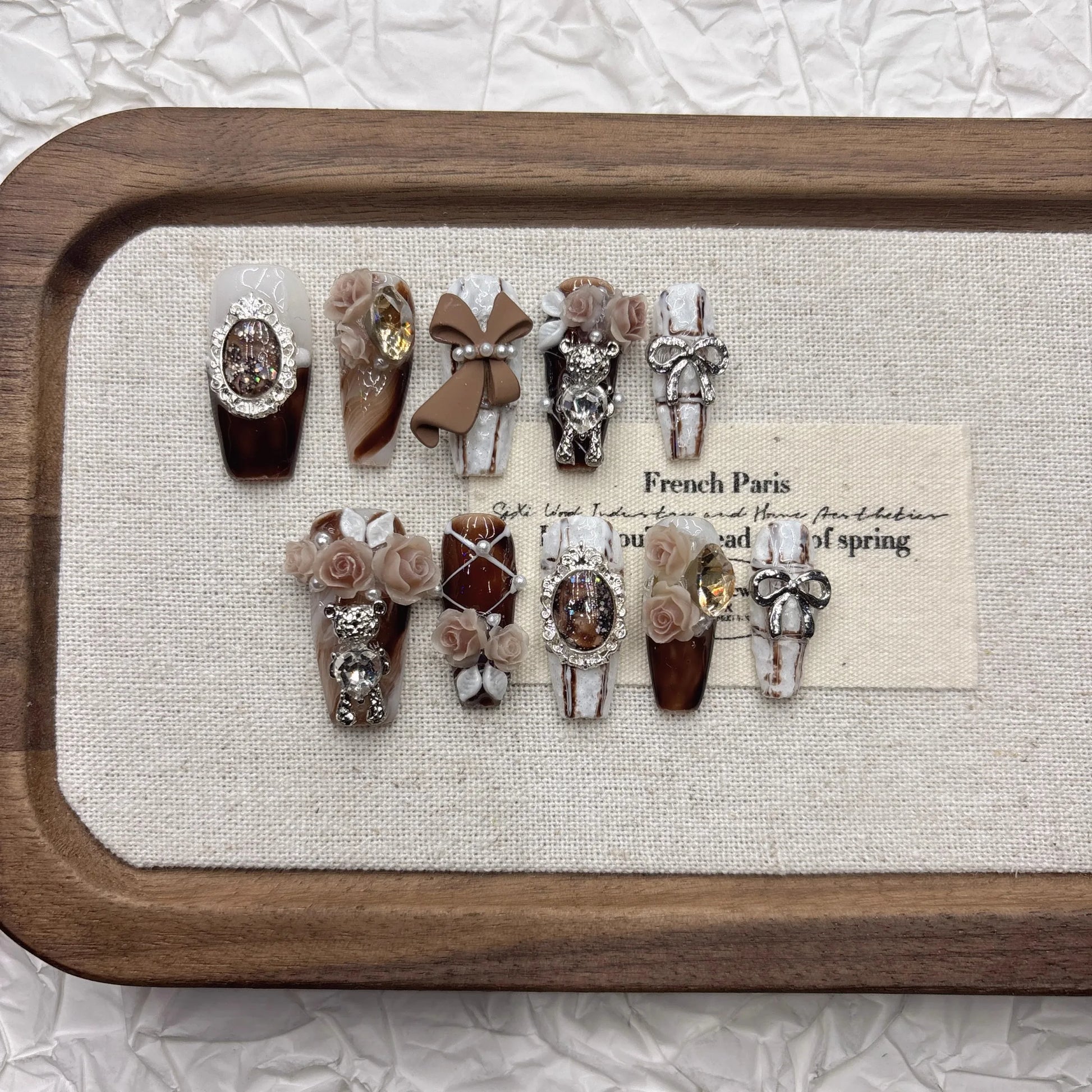 Statement Nails Deluxe- Press- On Set - sunny.side-Productions