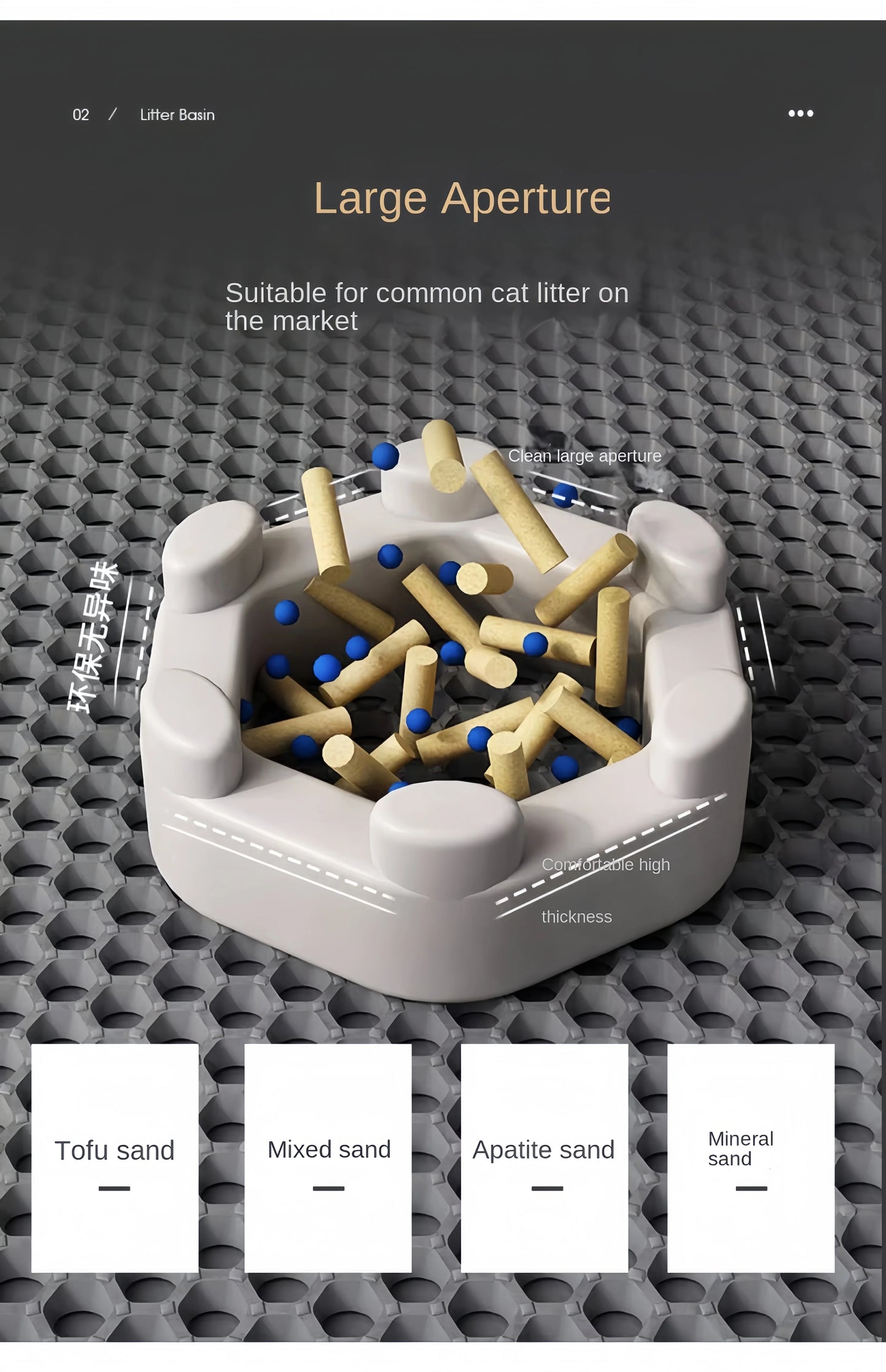 Komfort& Sauberkeit mit Stil- Katzenstreumatte - sunny.side-Productions