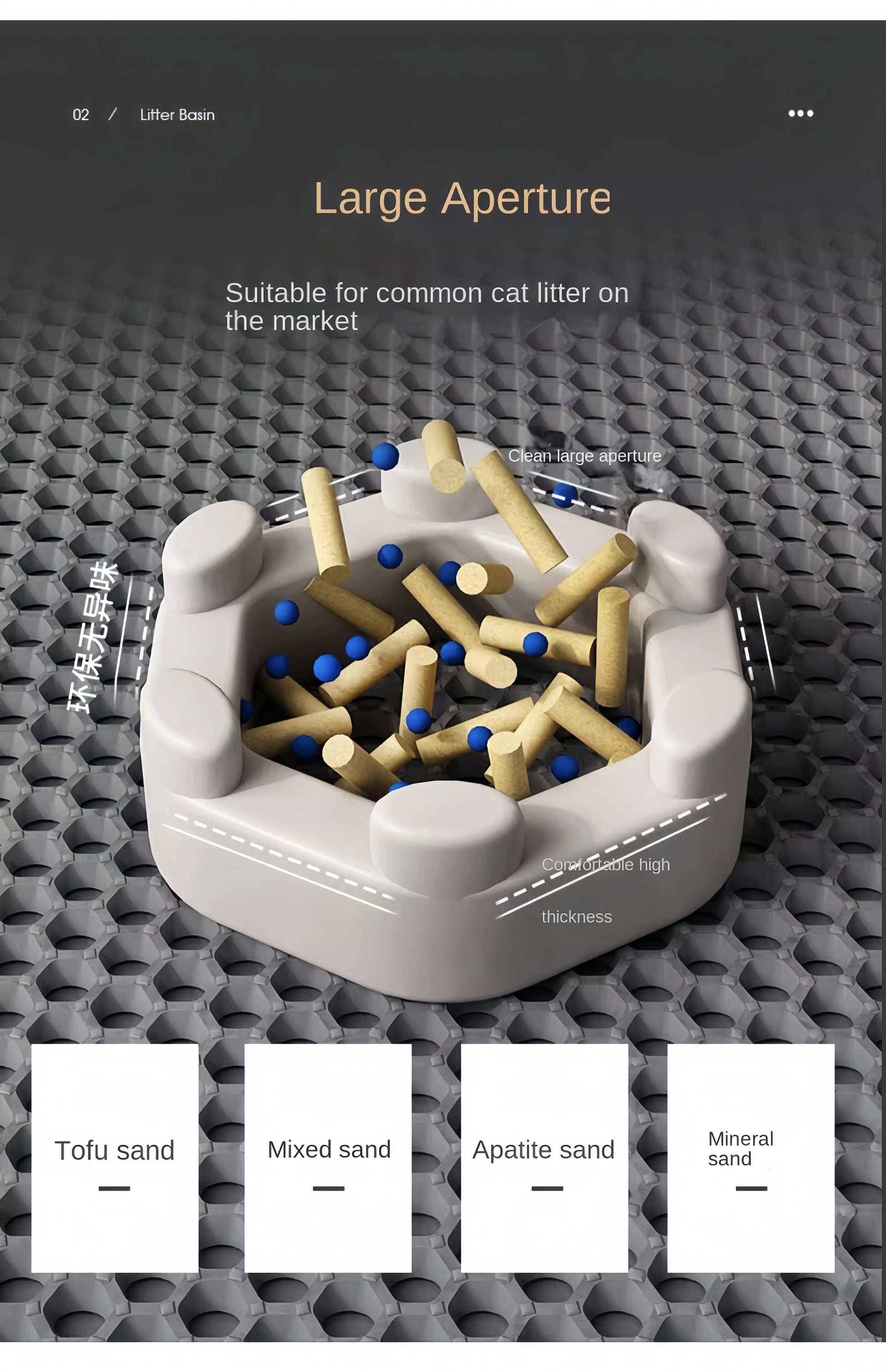 Komfort& Sauberkeit mit Stil- Katzenstreumatte - sunny.side-Productions