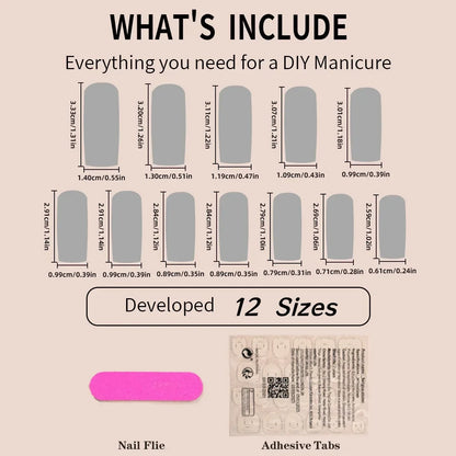 Press-On Nails – Cat Eye French