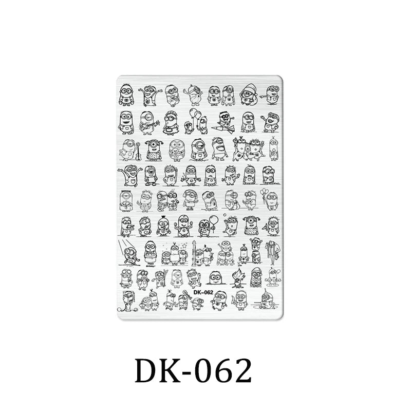 Nailart-Stempelplatte –  grenzenlose Designs - sunny.side-Productions