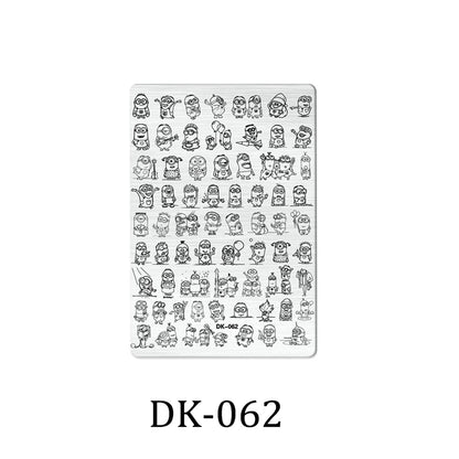 Nailart-Stempelplatte –  grenzenlose Designs - sunny.side-Productions