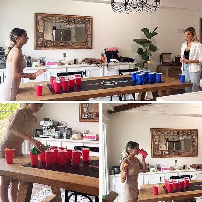 Bier-Pong-Tischmatte – Dein Festivalspiel