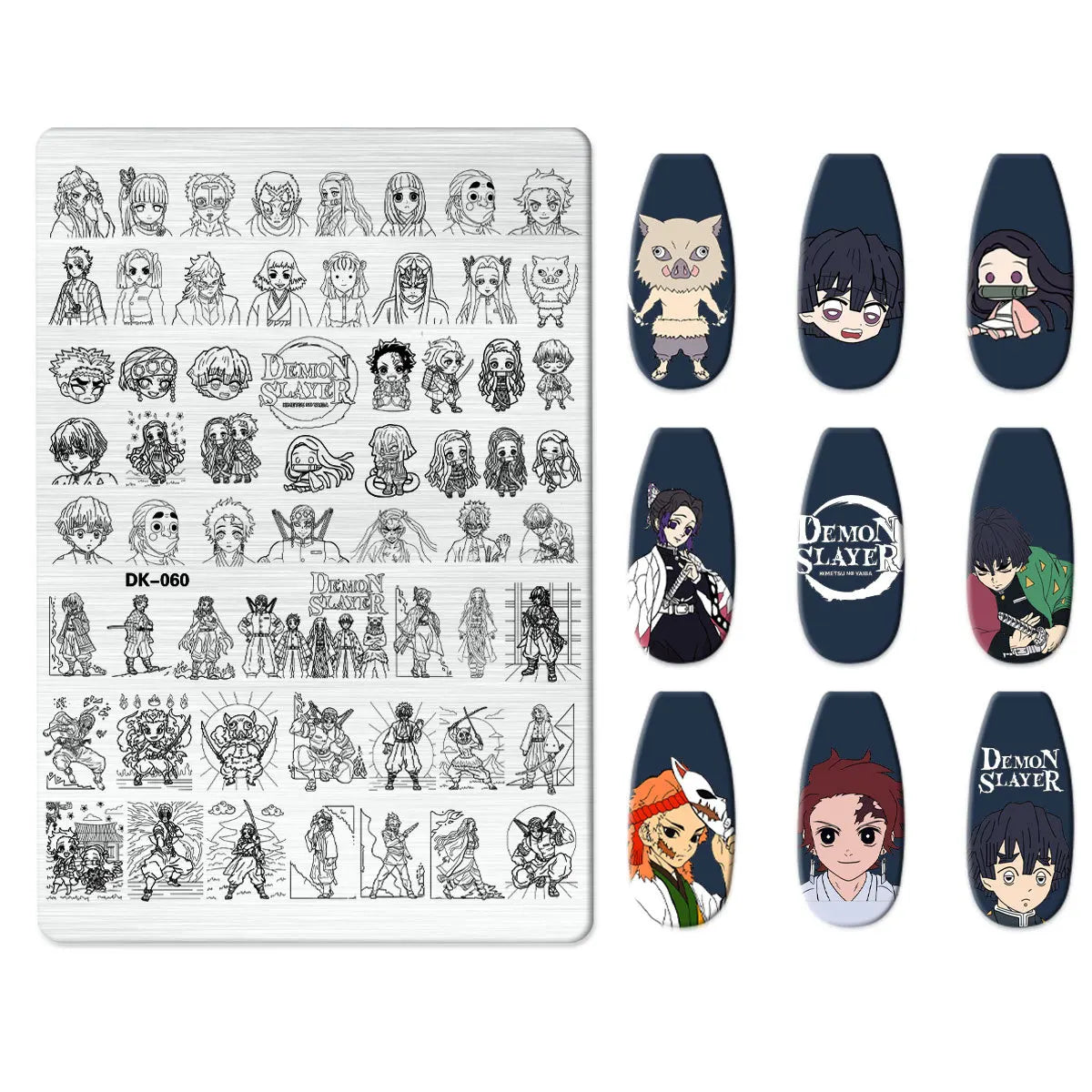 Nailart-Stempelplatte –  grenzenlose Designs - sunny.side-Productions