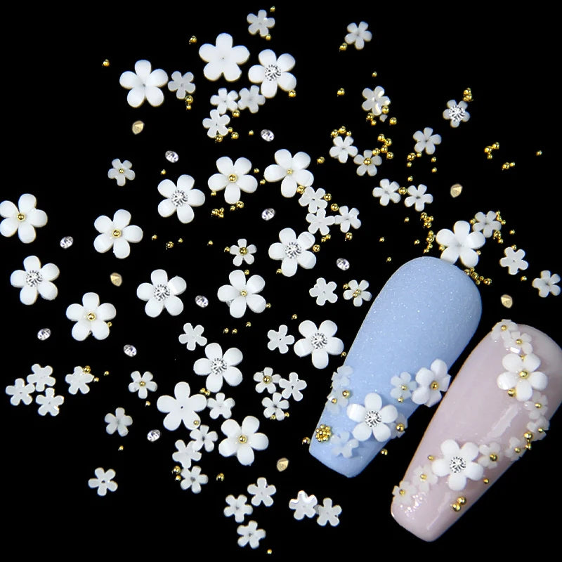 Acryl-Blumen Nail Art