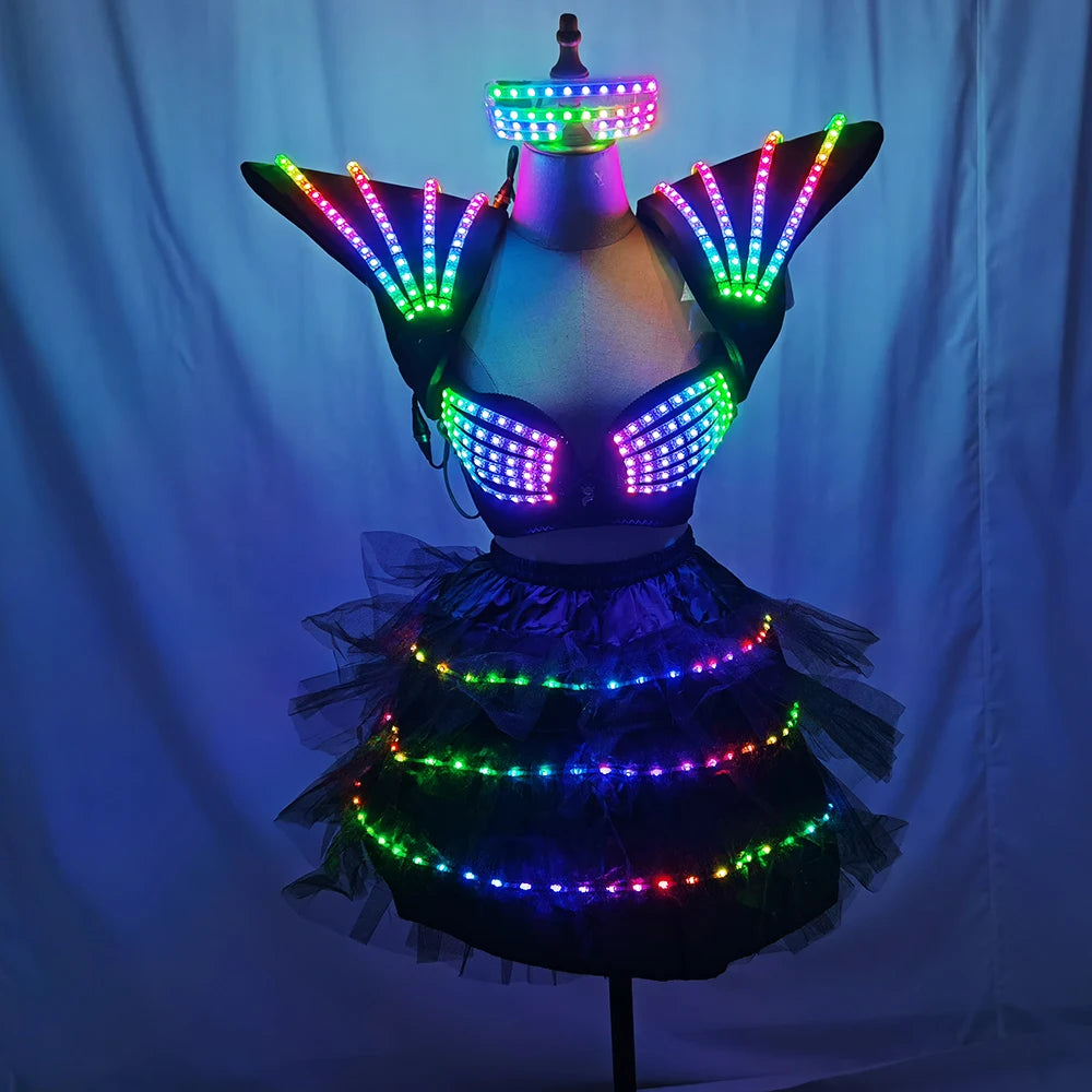 Festivaloutfit - Futuristisches LED Kostüm