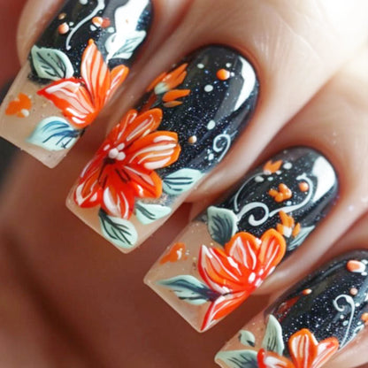 Press-On Nails – Porzellan-Eleganz