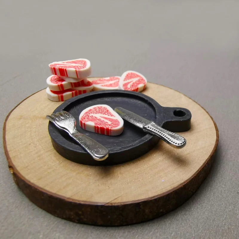 Miniatur Steak – Wichtelwelten Food Set