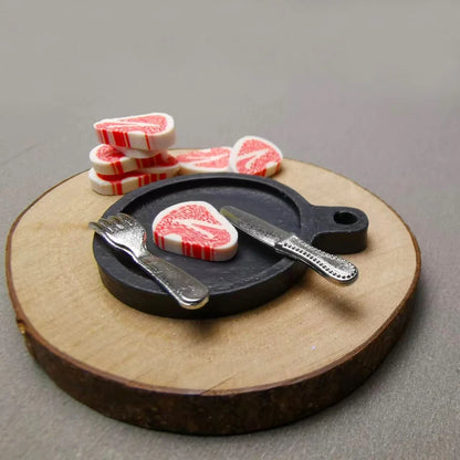 Miniatur Steak – Wichtelwelten Food Set