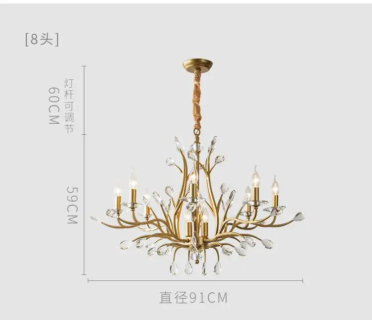 Kristall-Kronleuchter – nordisches Design