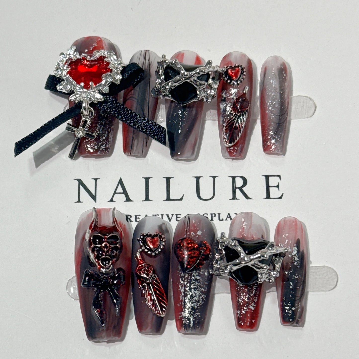 Gothic Glam Press-On Nails