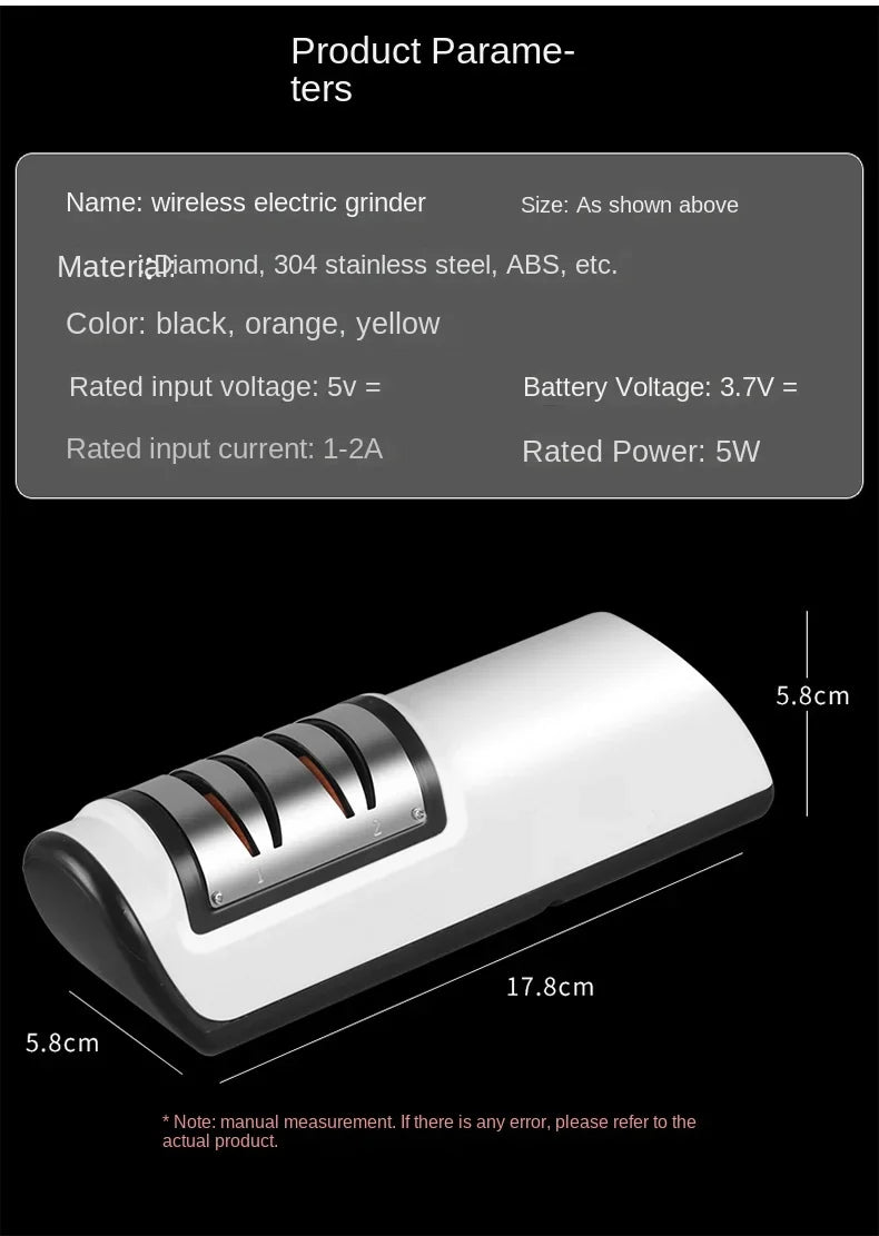Scharf in Sekunden- elektrischer Messerschärfer - sunny.side-Productions