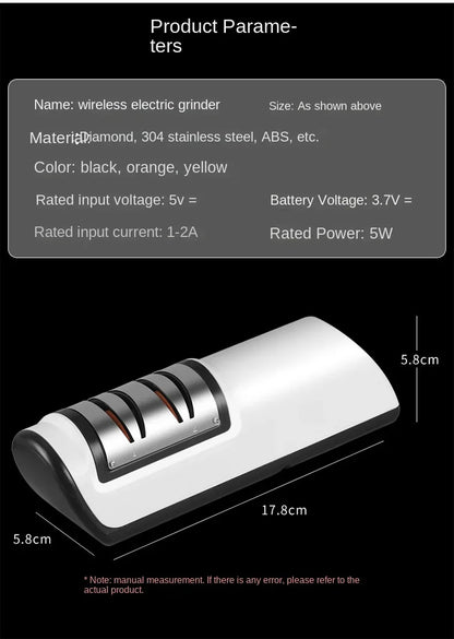 Scharf in Sekunden- elektrischer Messerschärfer - sunny.side-Productions