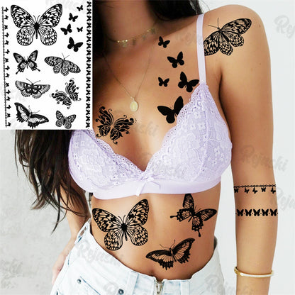 Festival-Tattoo Mandala – Temporärer Körperschmuck