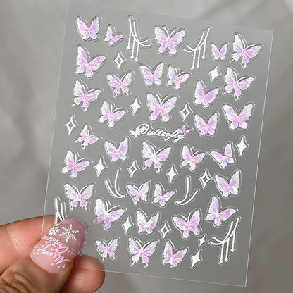 Nailsticker – Florale Reliefkunst