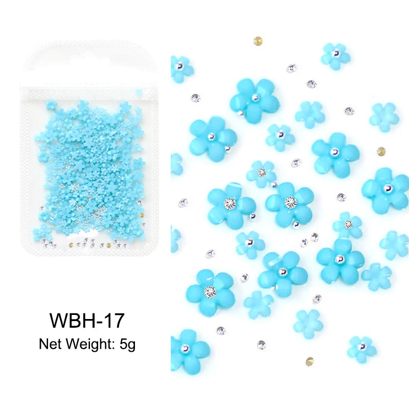 Acryl-Blumen Nail Art