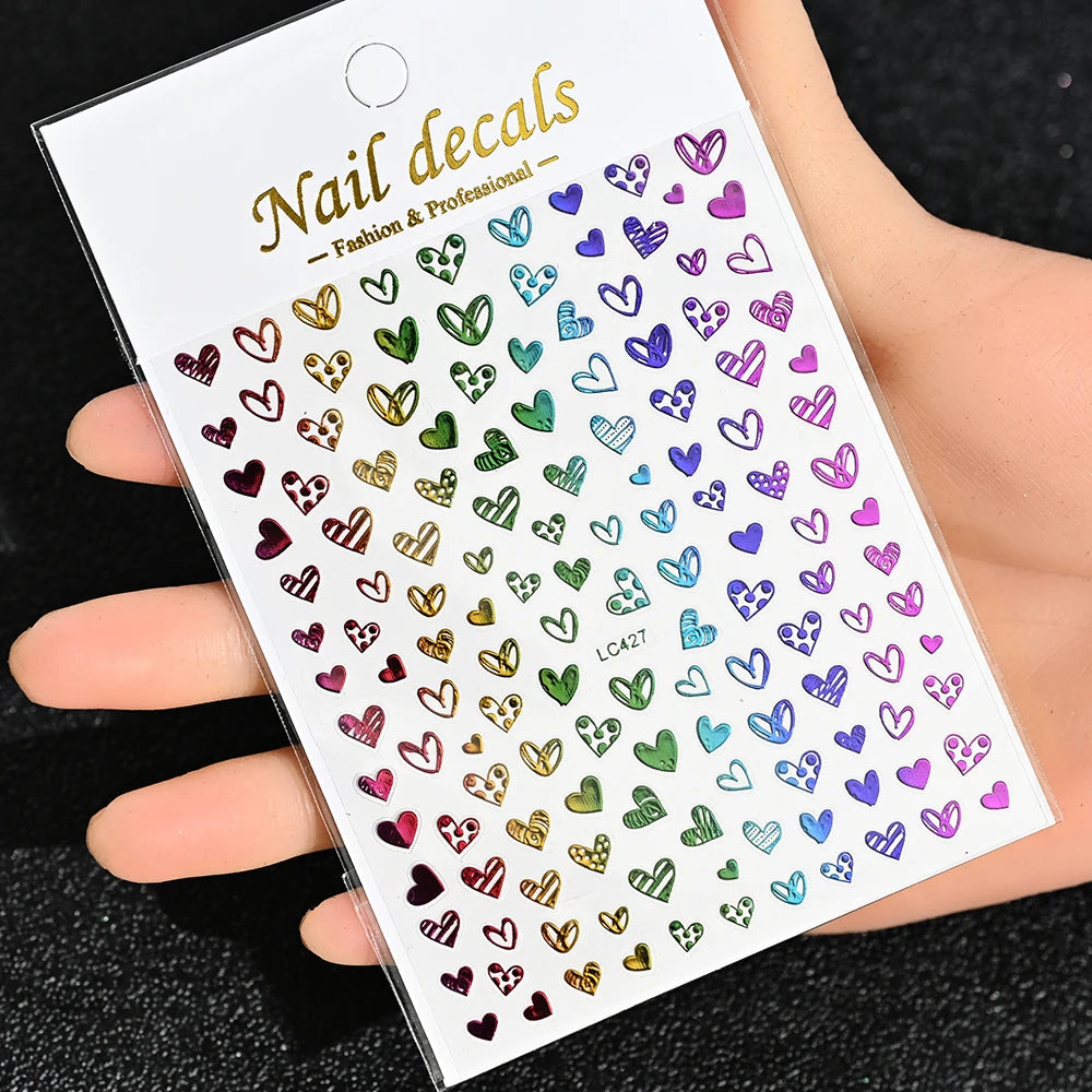 3D Nail Sticker – Sonne, Mond & Sterne