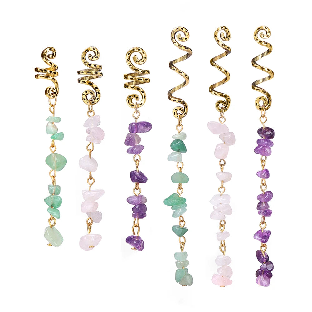 Kristall-Haar-Set – Festival-Vibes