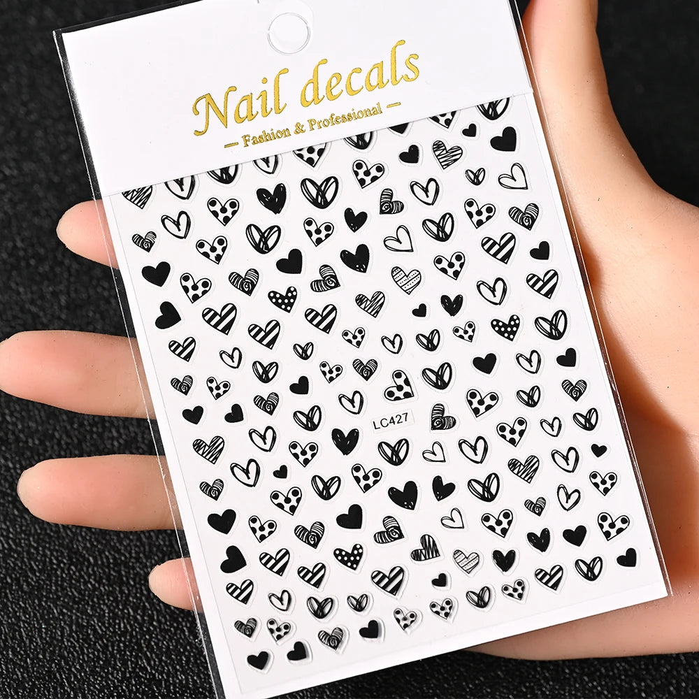 3D Nail Sticker – Sonne, Mond & Sterne