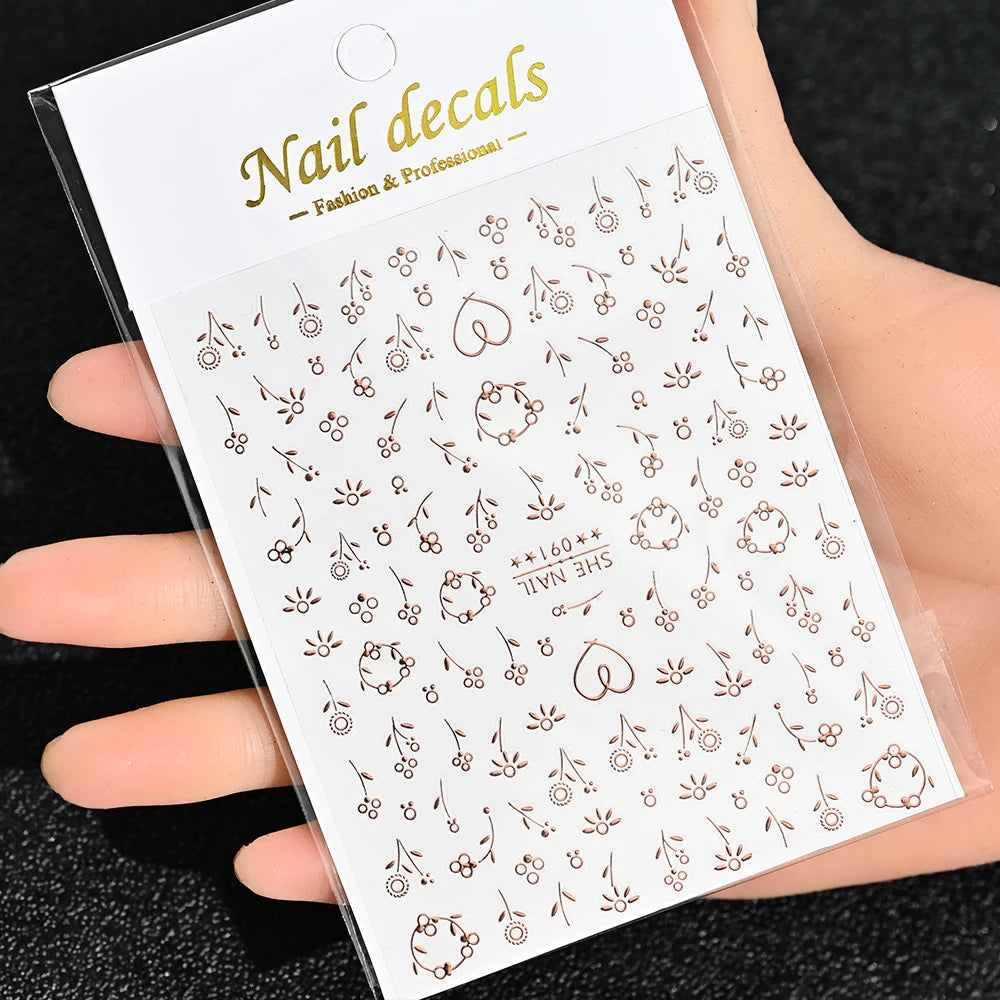 3D Nail Sticker – Sonne, Mond & Sterne
